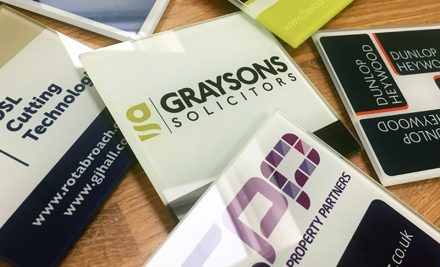 Branded Glass Coasters