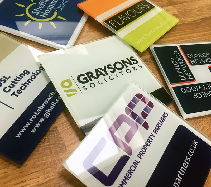 Branded Glass Coasters